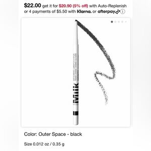 MILK LONGWEAR EYELINER “OUTER SPACE”